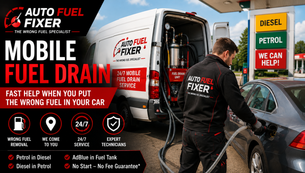 Mobile Fuel Drain