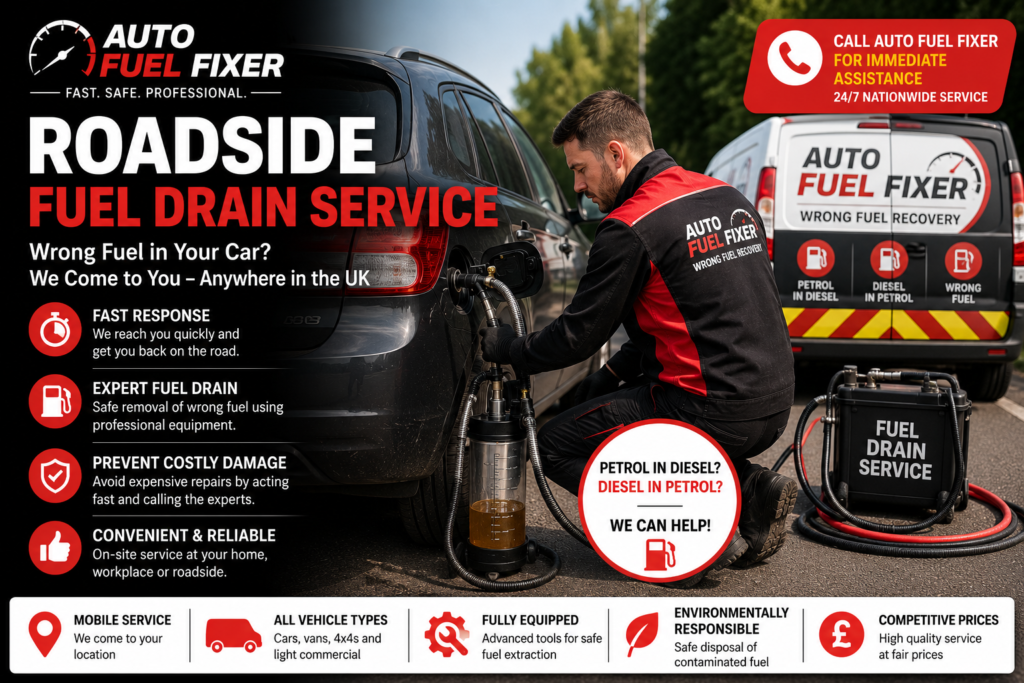 Roadside Fuel Drain Service